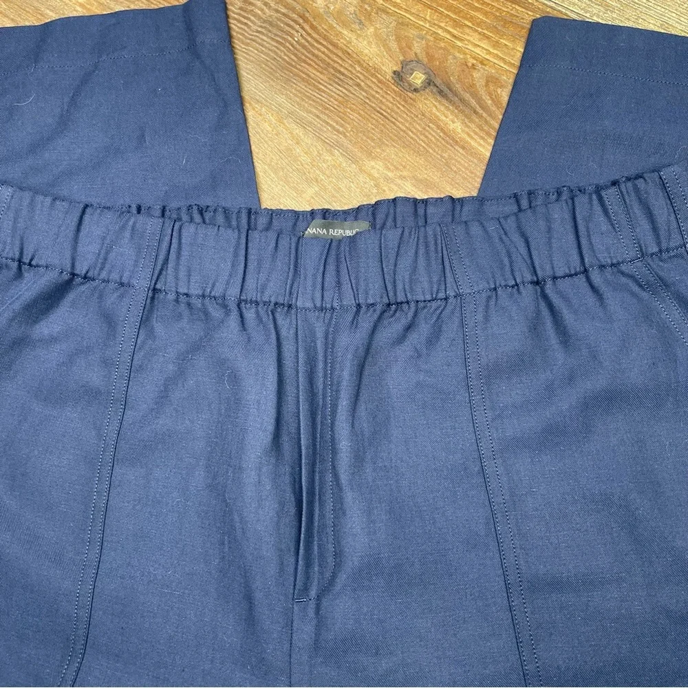 New ~Banana Republic Women's Navy Blue Linen Pants Size XL